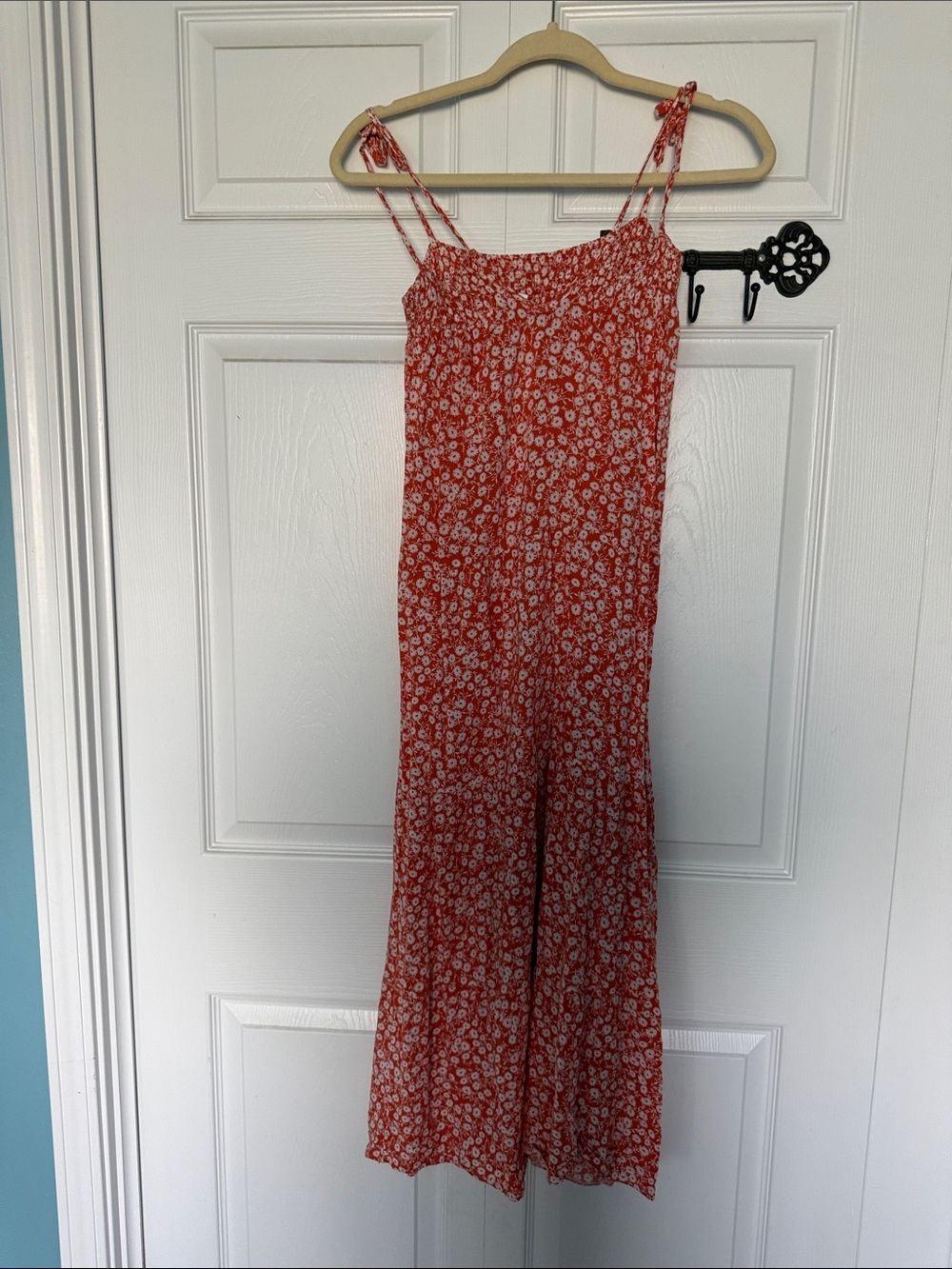 Orange Floral Dress